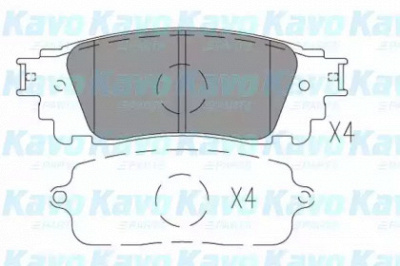 KAVO PARTS kbp9149 -  Комплект тормозных колодок, дисковый тормоз